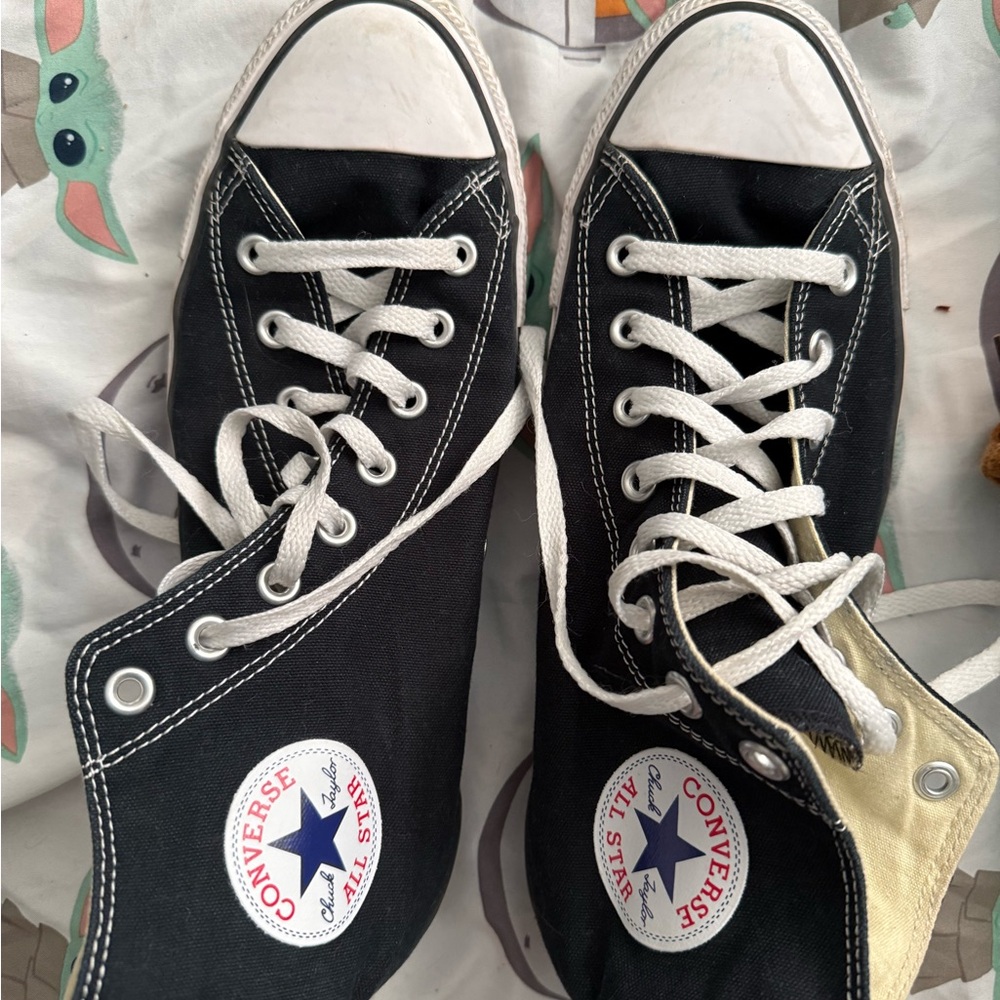 Converse Black and White High-Top Sneakers